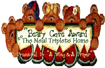 "Beary Cute" Award from "A Wing & A Prayer"